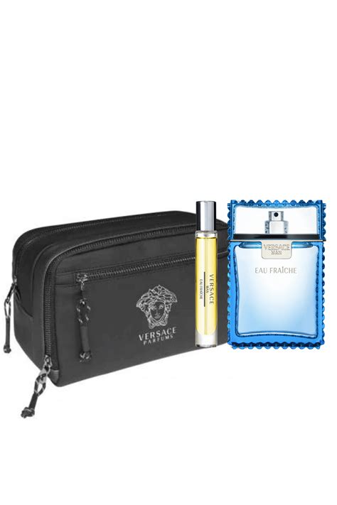 versace man eau fraiche 3pc gift set|More.